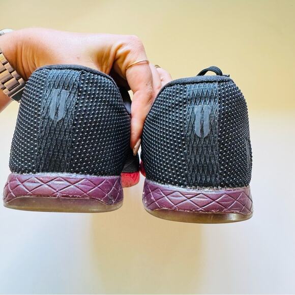 NOBULL Black Red Texture Gradient Unisex Lace Up Athletic Gym Shoe Sneakers 10.5 - Picture 9 of 11